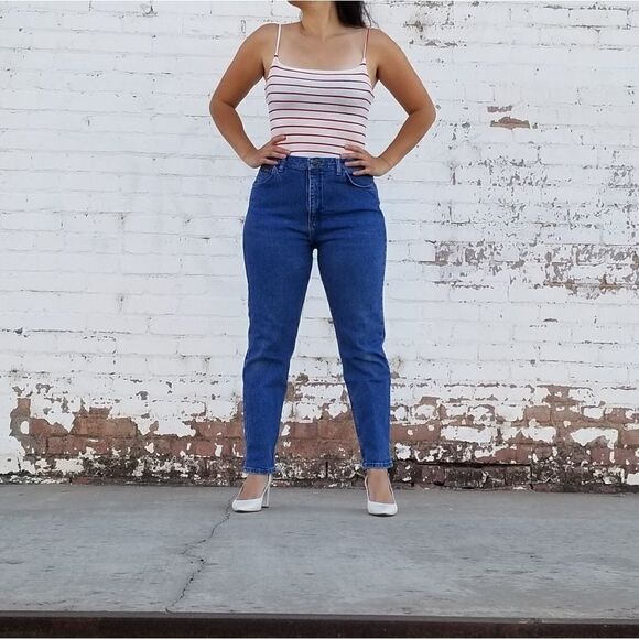 Vintage 90s Lee blue Jeans denim womens size 12p - Picture 1 of 9